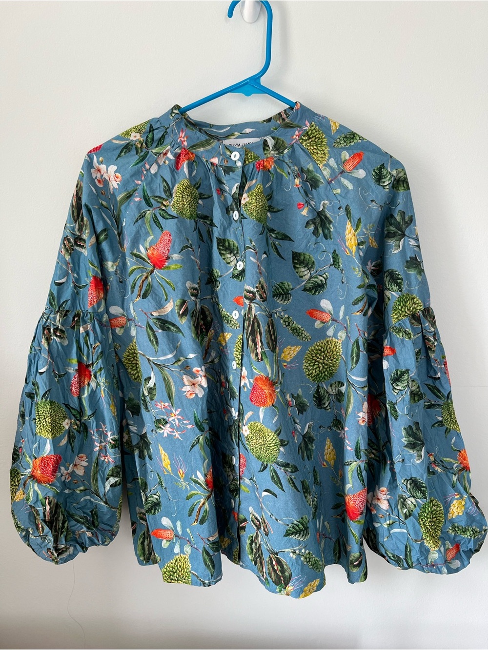 Olivia James Blue Floral Blouse